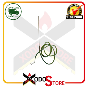 Termocoppia sonda K con cavo in silicone capsula 250mm Diam 3mm cavo 130cm (Rif.Int 8009)