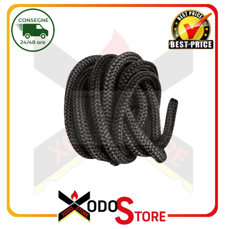 CORDA FIBRA TRICOV.NERA D. 14 mm ORIGINALE PALAZZETTI/ROYAL cod. 892608860