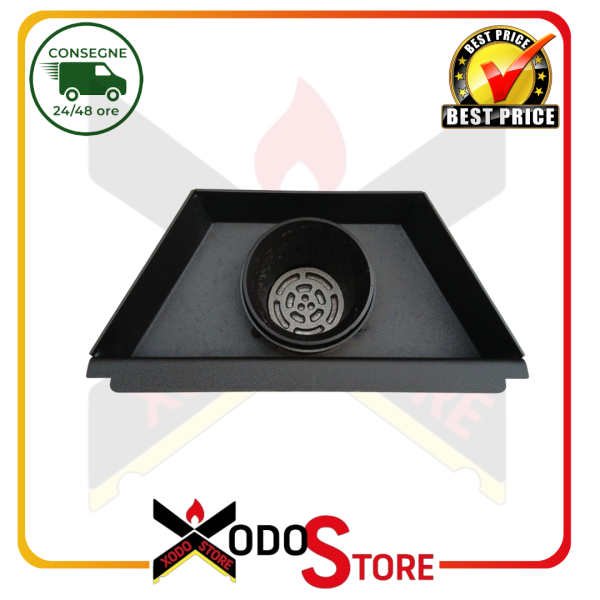 Braciere IN GHISA completo per stufe a pellet ORIGINALE CADEL cod. 4D24014524061