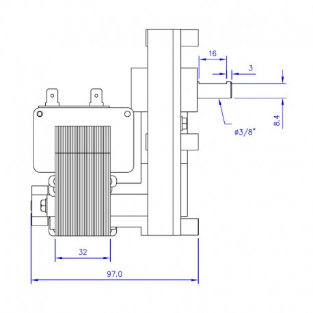 Gearmotor for pellet stoves ORIGINAL CADEL speed: 3.3 rpm MCZ code 4D145159010 - Image 8