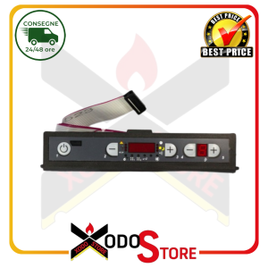 Tastiera Display LCD PF095 Micronova 5 tasti per stufa a pellet (Rif.Int. 0052)