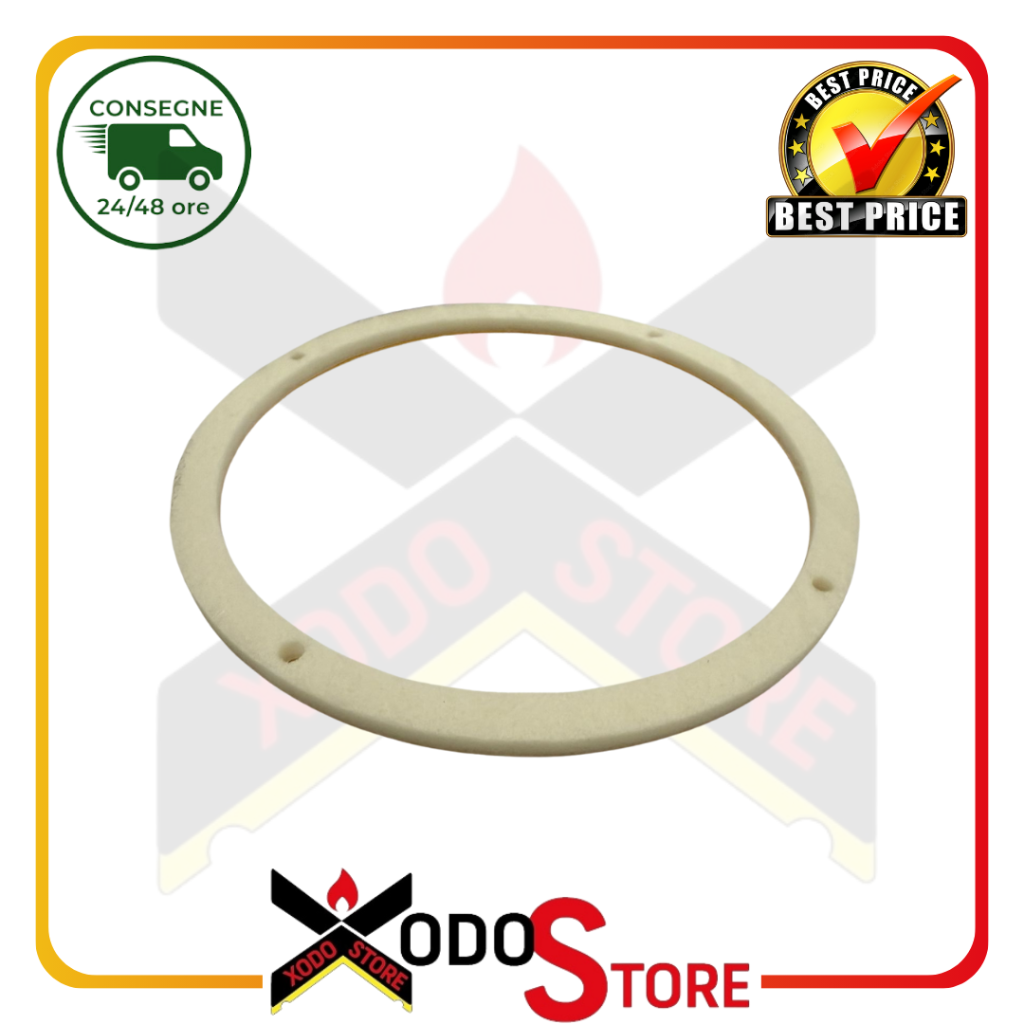 Smoke extractor gasket for pellet stoves. External Diameter 212 mm, in Ceramic Fiber (Int. Ref. 8004)