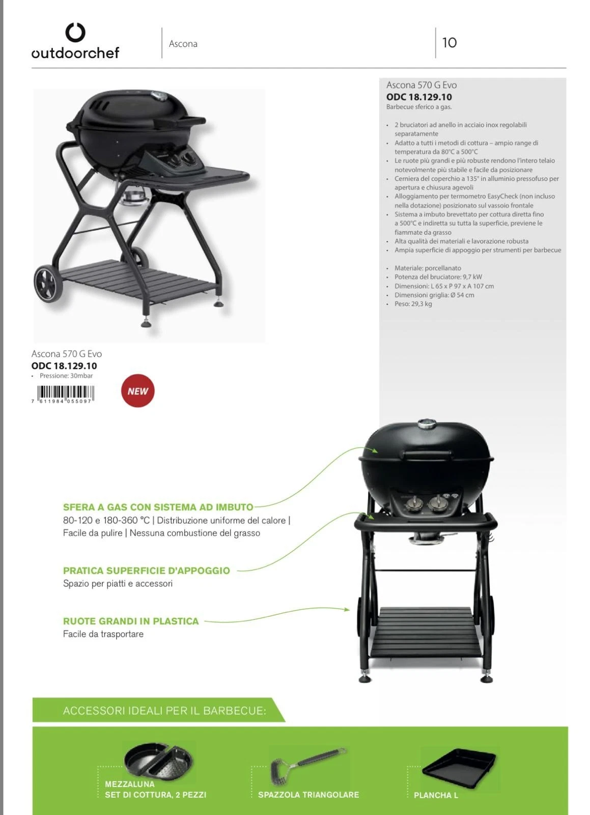 Barbecue a gas grill OUTDOORCHEF modello ASCONA 570 G EVO - immagine 6