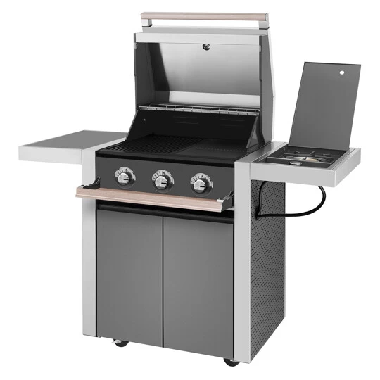 Outdoor LPG Gas Barbecue IL BRACERE model BBQ 1500 3 burners - Image 3