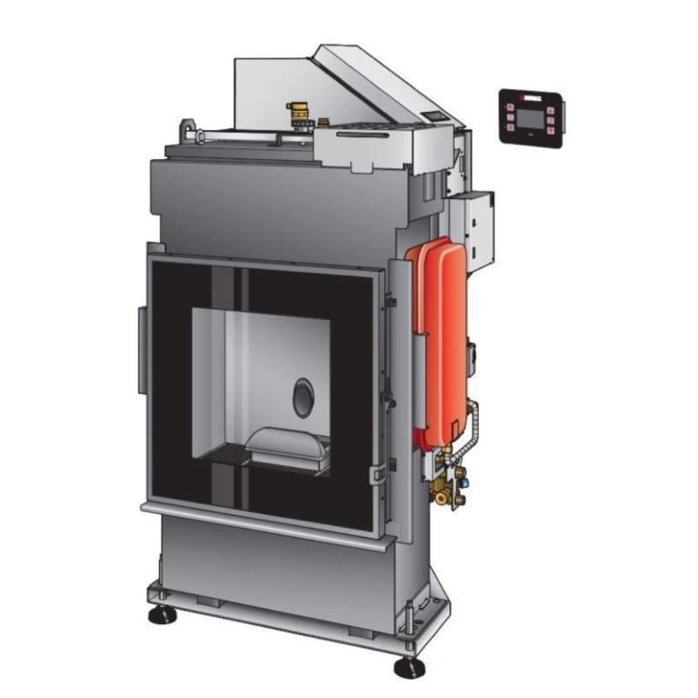 Termocamino a pellet MONTEGRAPPA MB PELLET W DX o SX 27 kW