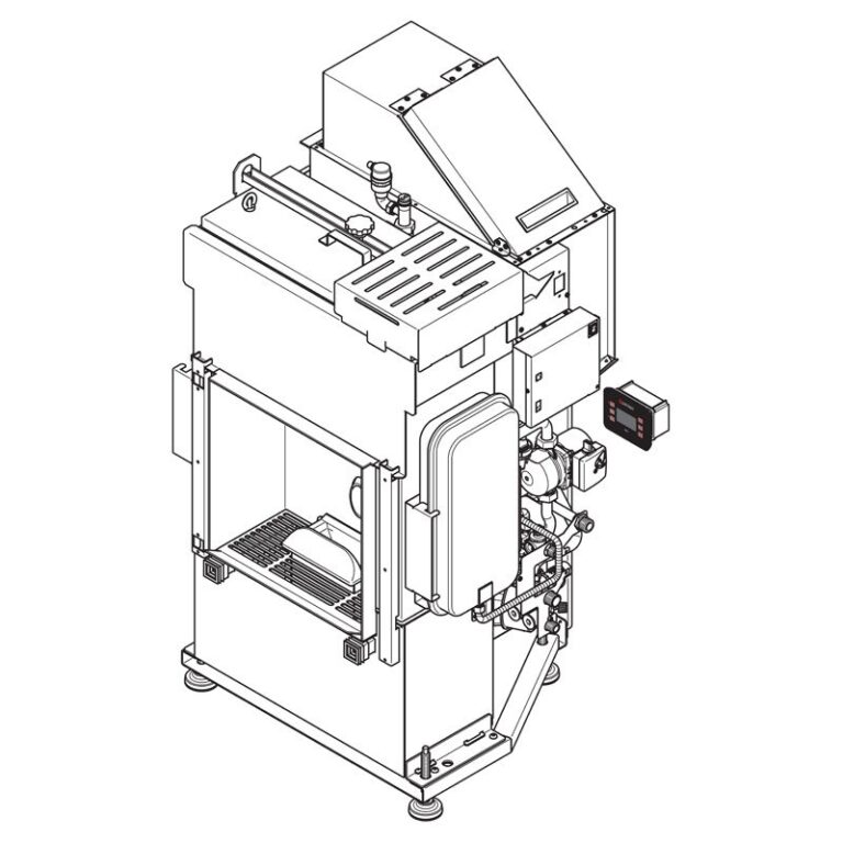 Termocamino a pellet MONTEGRAPPA modello MB PELLET W DX o SX 19-23-27 kW