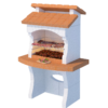 WOOD-BURNING MASONRY BARBECUE VZ LINE IBIZA model