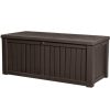 KETER ROCKWOOD - baule da esterno extra large in resina  con finitura effetto legno - 155x72x64 cm .... K253042