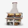 Wood and charcoal barbecue PALAZZETTI model MIAMI 3