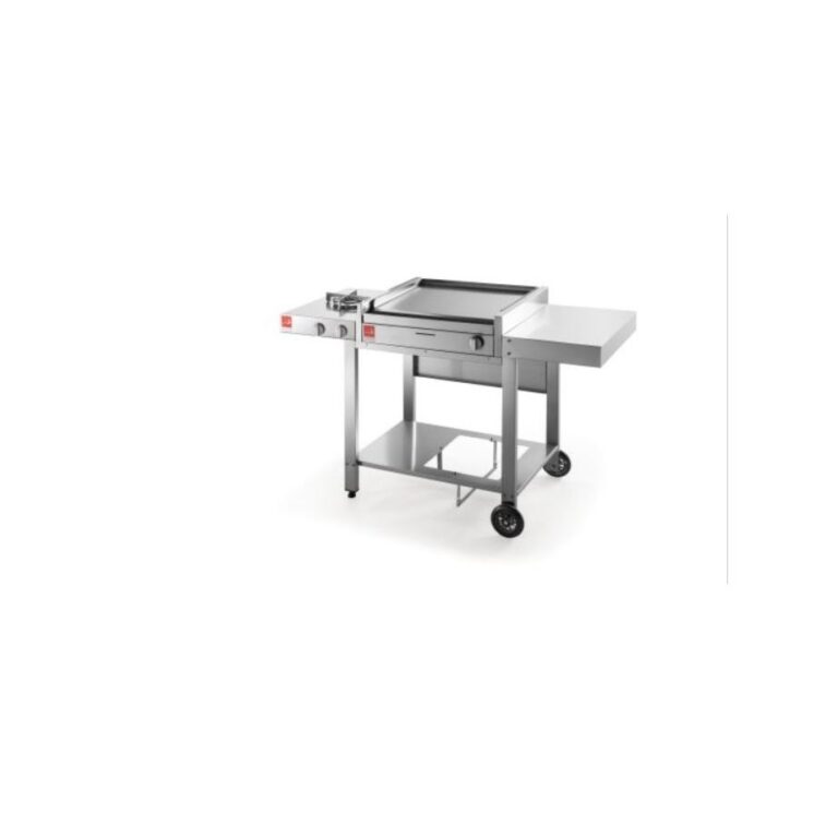 AIRONE barbecue gas inox + 1 fuoco SERIE 60 carrello aperto