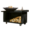 Barbecue a legna OFYR ISLAND BLACK 100 PRO CERAMIC DARK GREY
