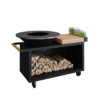 Barbecue a legna OFYR ISLAND BLACK 100 PRO TEAK WOOD