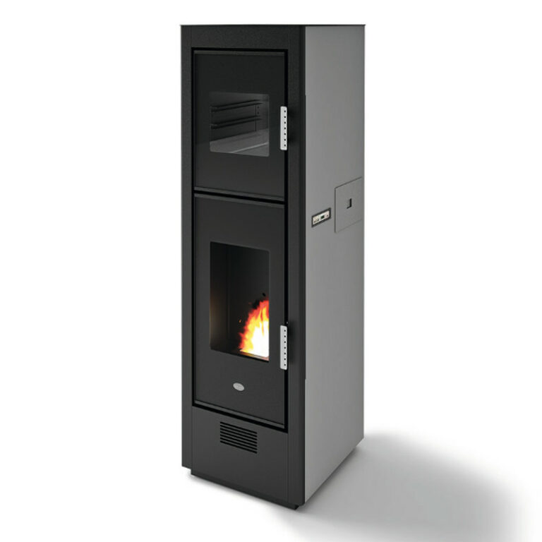 Ductable pellet stove with EVA CALOR oven BISCUIT model 8.5 kW