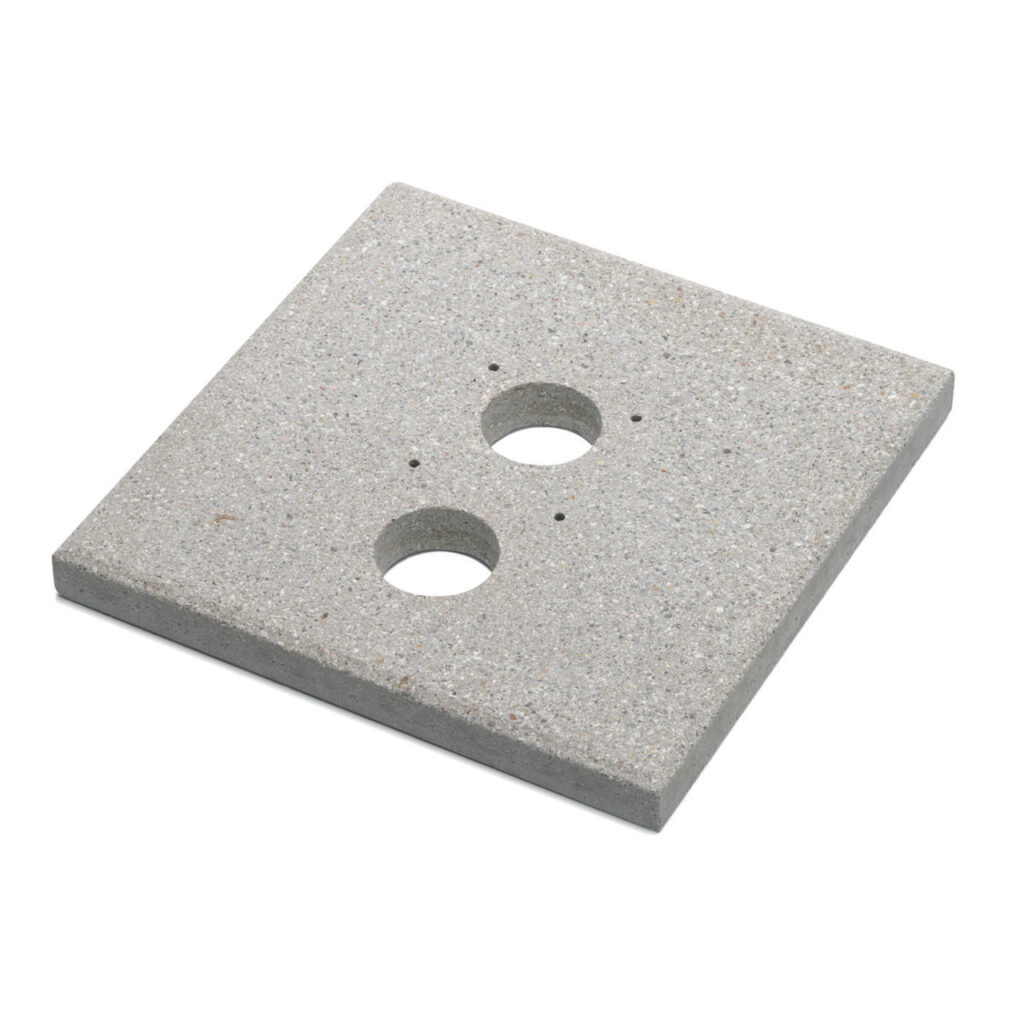 Base fontana in cemento 40×40 BEL FER modello 42/BSE/9 per fontane 42/SRV