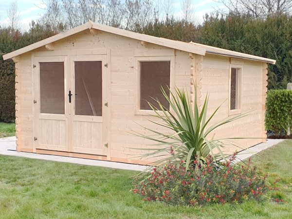 Casetta in legno grezza LOSA modello VALENCIA 400x400 cm