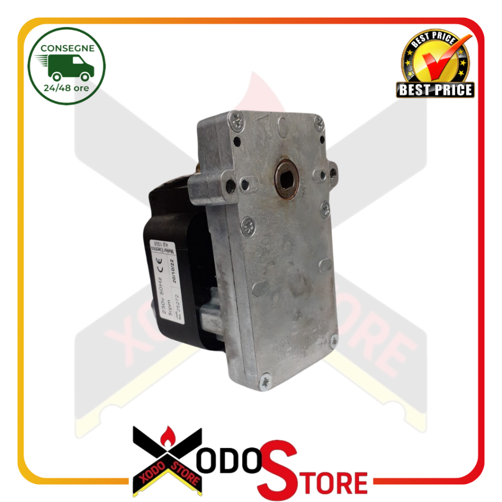 Mellor gearmotor for pellet stove (Cod: KB1008) 5 rpm – hollow shaft 8.5 – pack 32 mm (Rif.Int. 2006)