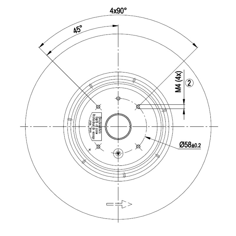 Ventilatore centrifugo per stufa a pellet R4S190-AC04-05 – RIF.INT. 6076 - immagine 3