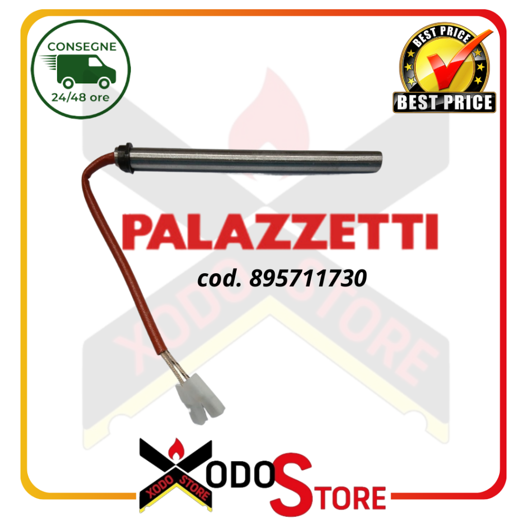 Glow plug ignition resistor for ORIGINAL PALAZZETTI pellet stove with faston code 895711730