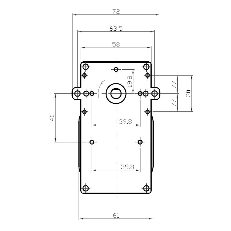 Motoriduttore per stufe a pellet (Cod: K9115101) 2,5 rpm - albero 8,5 mm -  pacco 30 mm (Rif.Int. 2052) - Xodo Store