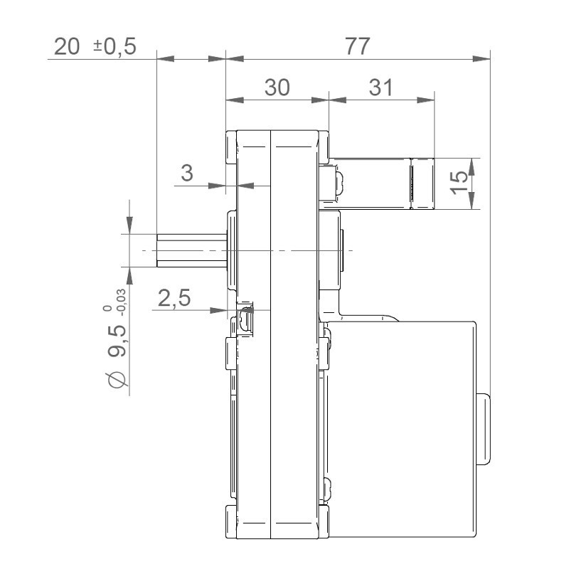 GF-64TYD-P 1.46 rpm gearmotor ORIGINAL PALAZZETTI code 895735700 - Image 9