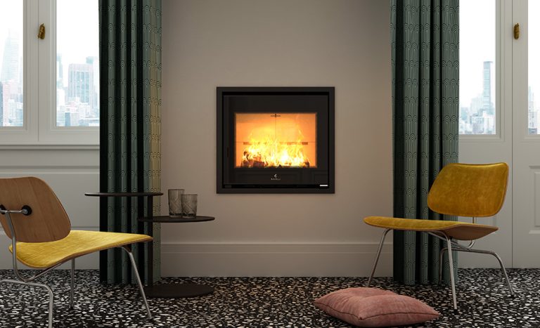 RAVELLI wood-burning fireplace model ERCOLE 9 kW insert - Image 2