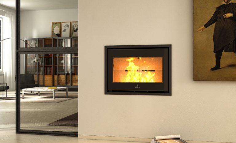 RAVELLI wood-burning fireplace model ERMES 10 kW insert - Image 2