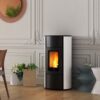 RAVELLI glass pellet stove model FLEXI 7 ventilated
