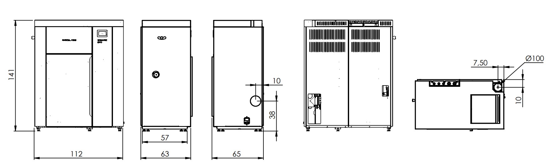 Wood chopped pellet boiler GIROLAMI BIOMATIC EVO 22 - 26 - 30 - 34 - Image 3