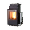 Wood-shredded pellet fireplace boiler GIROLAMI TI VERTICAL 14 - 18 - 22 - 26