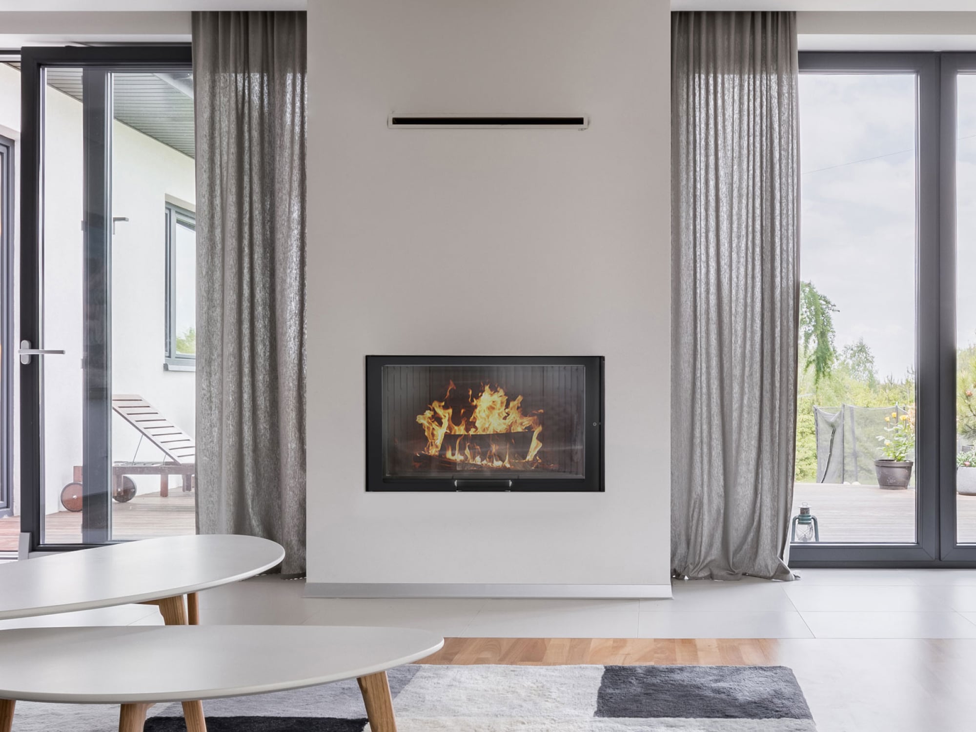 Monobloc wood-burning fireplace GIROLAMI MBS F 80 - 100 - 120 Keraltek or cast iron - Image 5