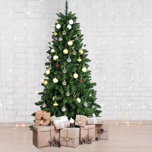 Albero di Natale - Pino Sylvestris Verde Altezza 120 cm, 160 Punte con piedistallo BFYT012