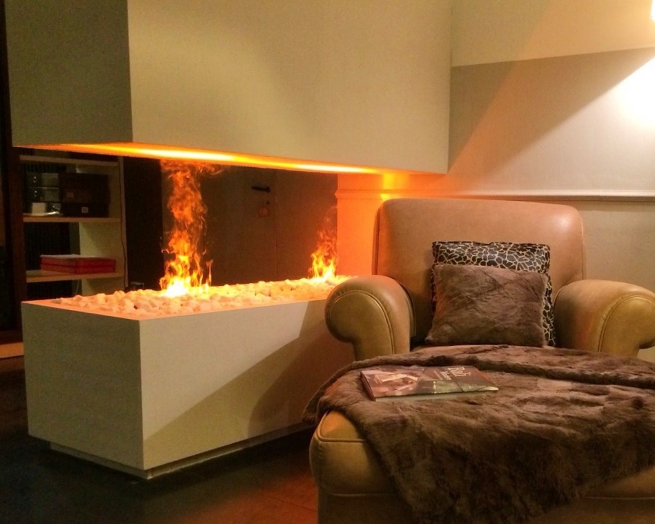 MAISON FIRE electric water fireplace model BRACE 40 LED METAL - Image 3