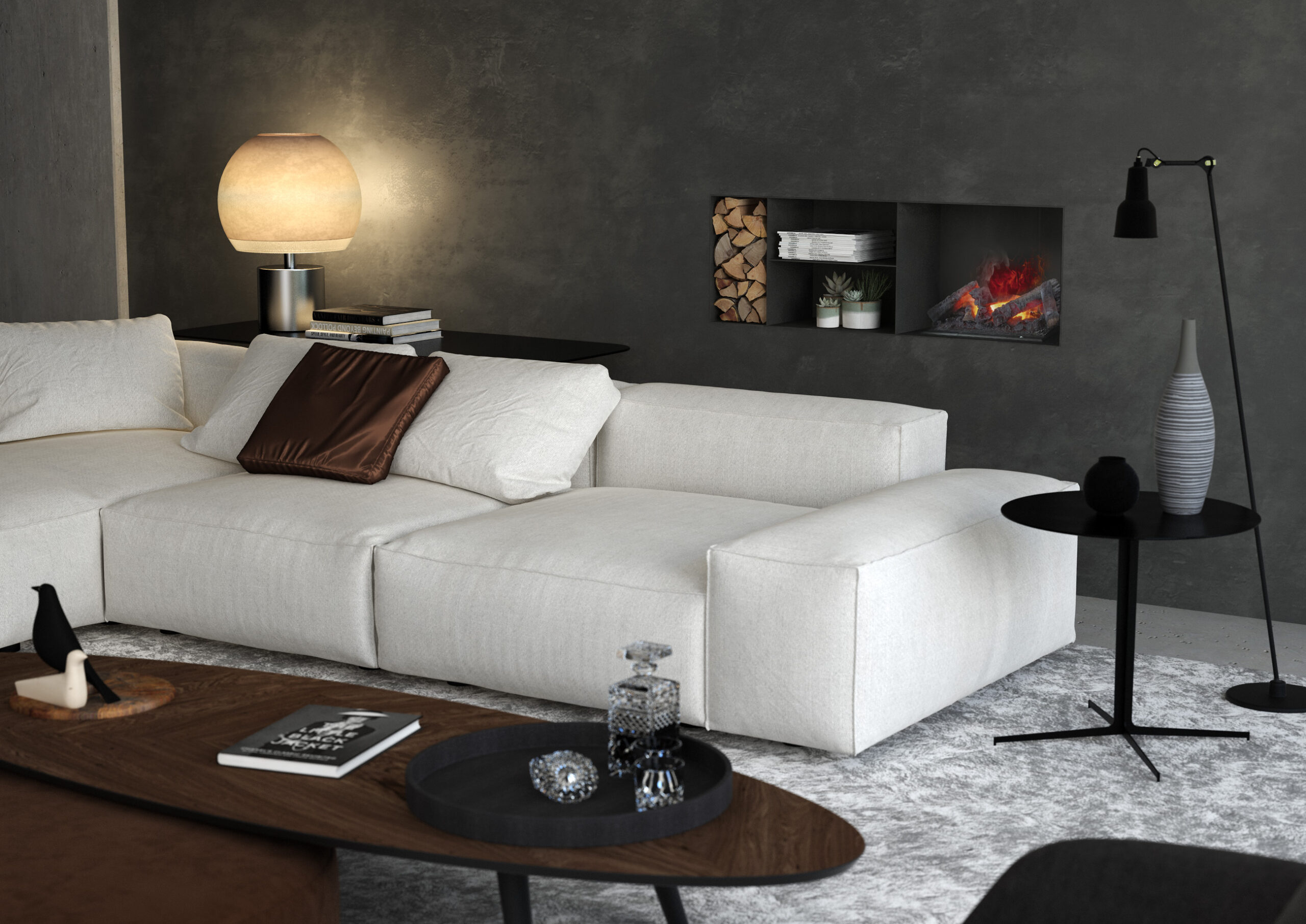 MAISON FIRE electric fireplace model BUILT-IN 120 WATER - Image 4