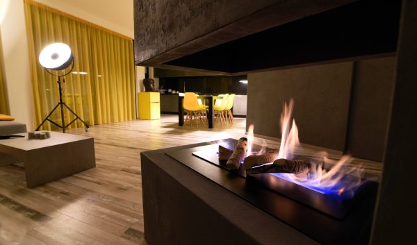 Caminetto a Bioetanolo MAISON FIRE modello TRILATO CLASSICO BIO