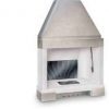 Refractory hearth PALAZZETTI model PATIO 78 R wood and charcoal