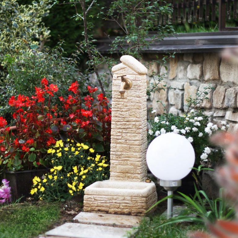 FONTANA in Cemento da Giardino Esterno Pietra KAM modello ZAMBLA