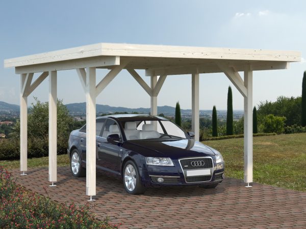 CARPORT SINGOLO in legno LOSA 512x360x232 cm