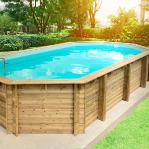 LOSA wooden swimming pool model OCTAGONAL POOL 657X407 cm