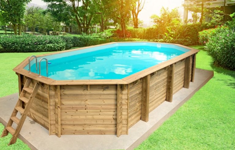 LOSA wooden swimming pool model OCTAGONAL POOL 657×407 cm