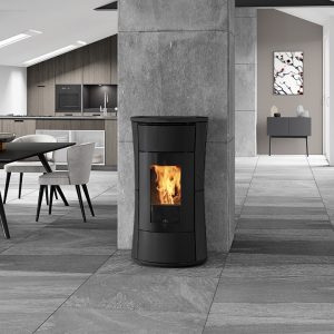 Stufa a pellet canalizzata EDILKAMIN modello CHERIE 11 EVO ceramica 11 kW