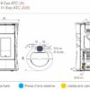 Stufa a pellet 5 Stelle EDILKAMIN CHERIE 9 EVO ATC ceramica