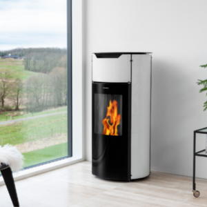 Stufa a pellet rotonda design 8,0 kW ADURO modello P1.4