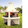 Wood-burning barbecue COOK EAT PREZIOSA series model RUBINO DOPPIO CABB18120