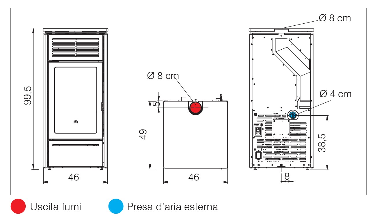 EDILKAMIN pellet stove model SLIDE2 5 - 7 UP - Image 3