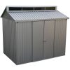 Aluminium Shed, DURAMAX model Alu 8'x6'- 263 x 172 x 230,5 cm grey colour