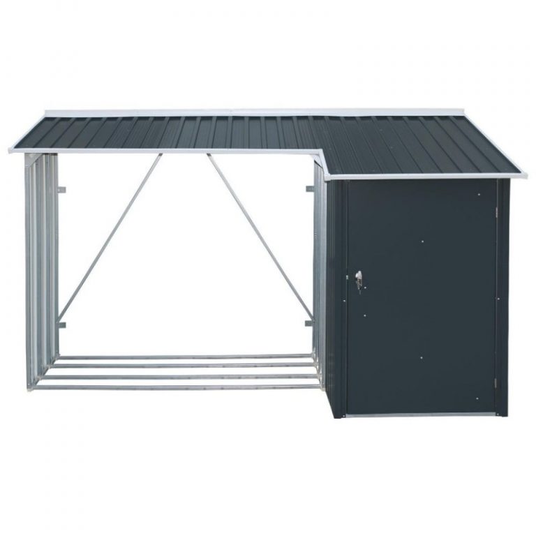 Legnaia con ripostiglio, DURAMAX modello Combo Wood Storage 8’ x 3’ - 272 x 100 x 160 cm