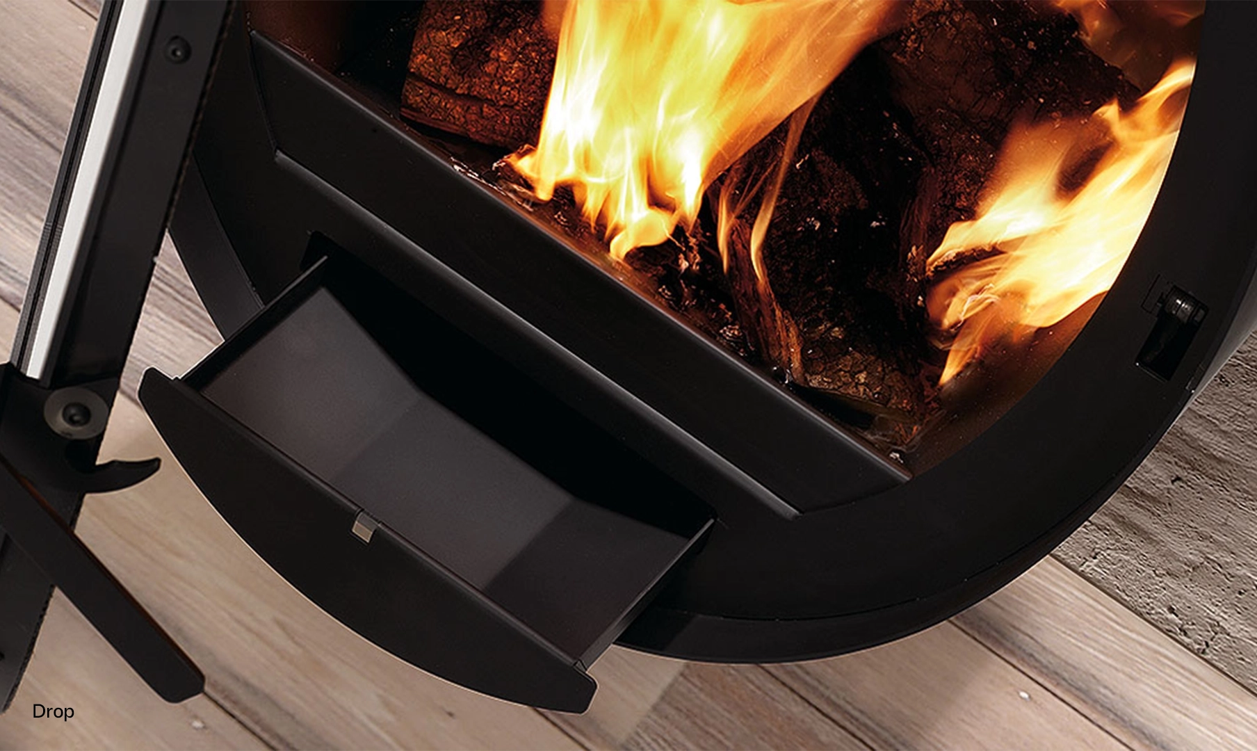 ROCAL front wood-burning fireplace model MINI DROP - Image 2