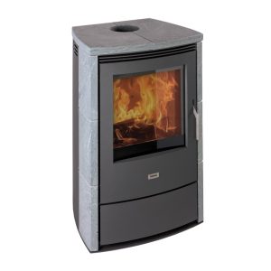 Stufa a legna LOWENBERG modello ANNIKA pietra ollare 10.8 kW