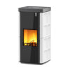 Self-cleaning wood pellet boiler stove GIROLAMI SOFT MAJOLICA 14 - 18 - 22 - 26