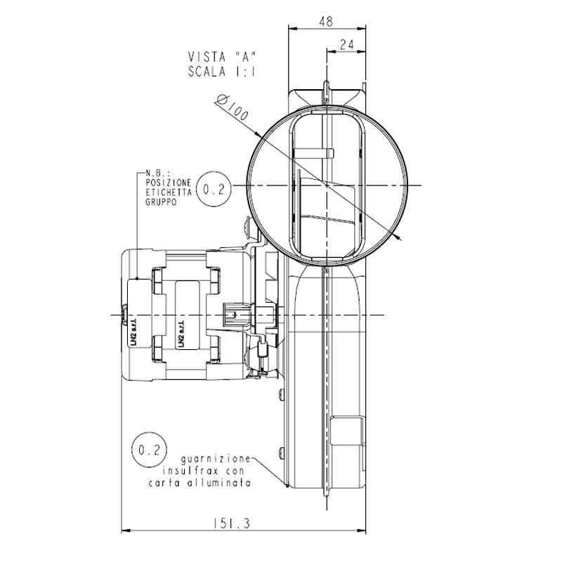 ASPIRATORE ESTRATTORE FUMI FANDIS VFC3A23 stufe EDILKAMIN - EDILKAMIN mod.  Ania - Dame - Demy - Lou - Nea.